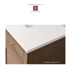 James Martin Vanities Chicago 60" Free Standing Wall Mounted / Floating Single Basin Vanity Set With Wood Cabinet And Classic White Quartz Vanity Top -Royal Sales Store JMV Chicago 60 5 59980.1671566993