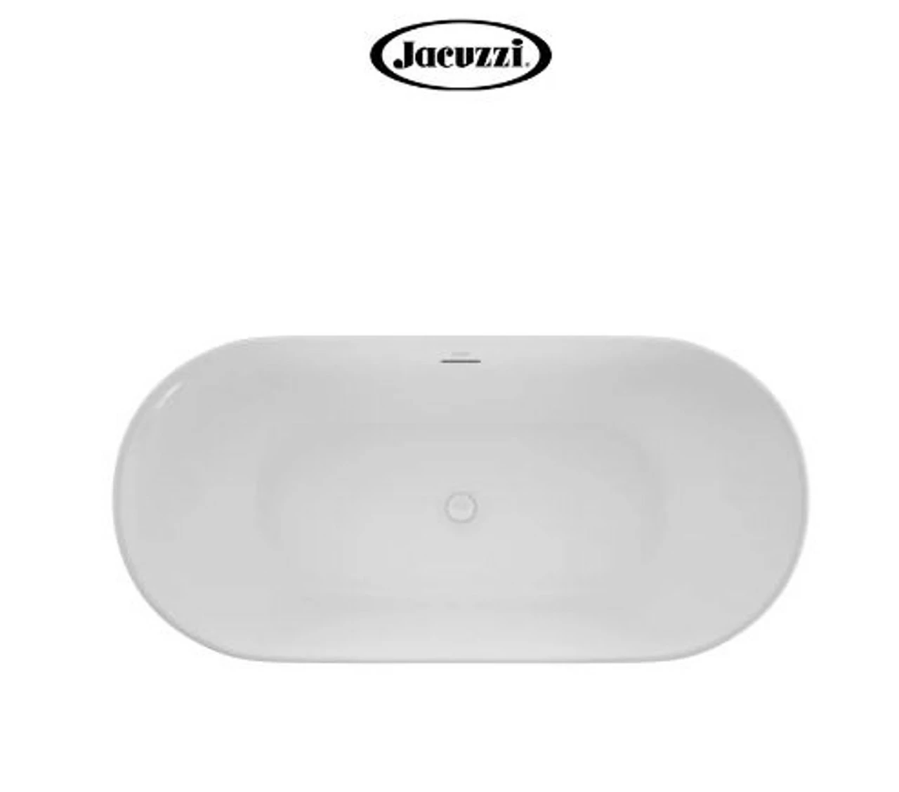 Jacuzzi Lyndsay 67" Free Standing Acrylic Soaking Tub With NW50827 Tub Filler Faucet, Center Drain, Drain Assembly And Overflow 6 Jacuzzi Lyndsay 67" Free Standing Acrylic Soaking Tub With NW50827 Tub Filler Faucet, Center Drain, Drain Assembly And Overflow - Image 4