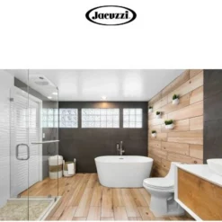 Jacuzzi Floor Mounted Tub Filler With Metal Lever Handle, Built-In Diverter, Single Function Hand Shower And Square Escutcheon 12 Jacuzzi Floor Mounted Tub Filler With Metal Lever Handle, Built-In Diverter, Single Function Hand Shower And Square Escutcheon -Royal Sales Store Jacuzzi 20.4 78434.1653403317