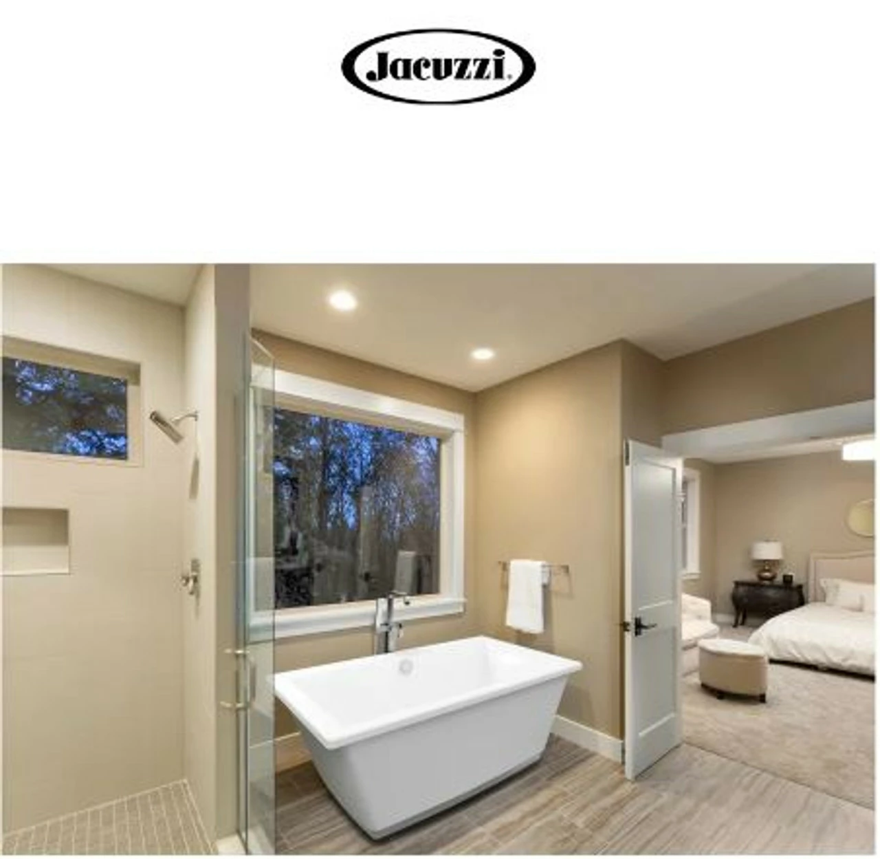 Jacuzzi Floor Mounted Tub Filler With Metal Lever Handle, Built-In Diverter, Single Function Hand Shower And Square Escutcheon 5 Jacuzzi Floor Mounted Tub Filler With Metal Lever Handle, Built-In Diverter, Single Function Hand Shower And Square Escutcheon - Image 3