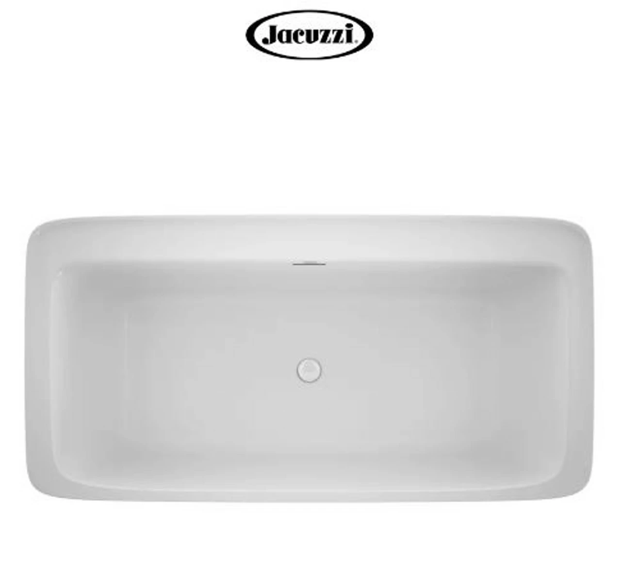 Jacuzzi Adatto 67" Free Standing Acrylic Soaking Tub With Center Drain, Pop-Up Drain Assembly And Overflow 5 Jacuzzi Adatto 67" Free Standing Acrylic Soaking Tub With Center Drain, Pop-Up Drain Assembly And Overflow - Image 3