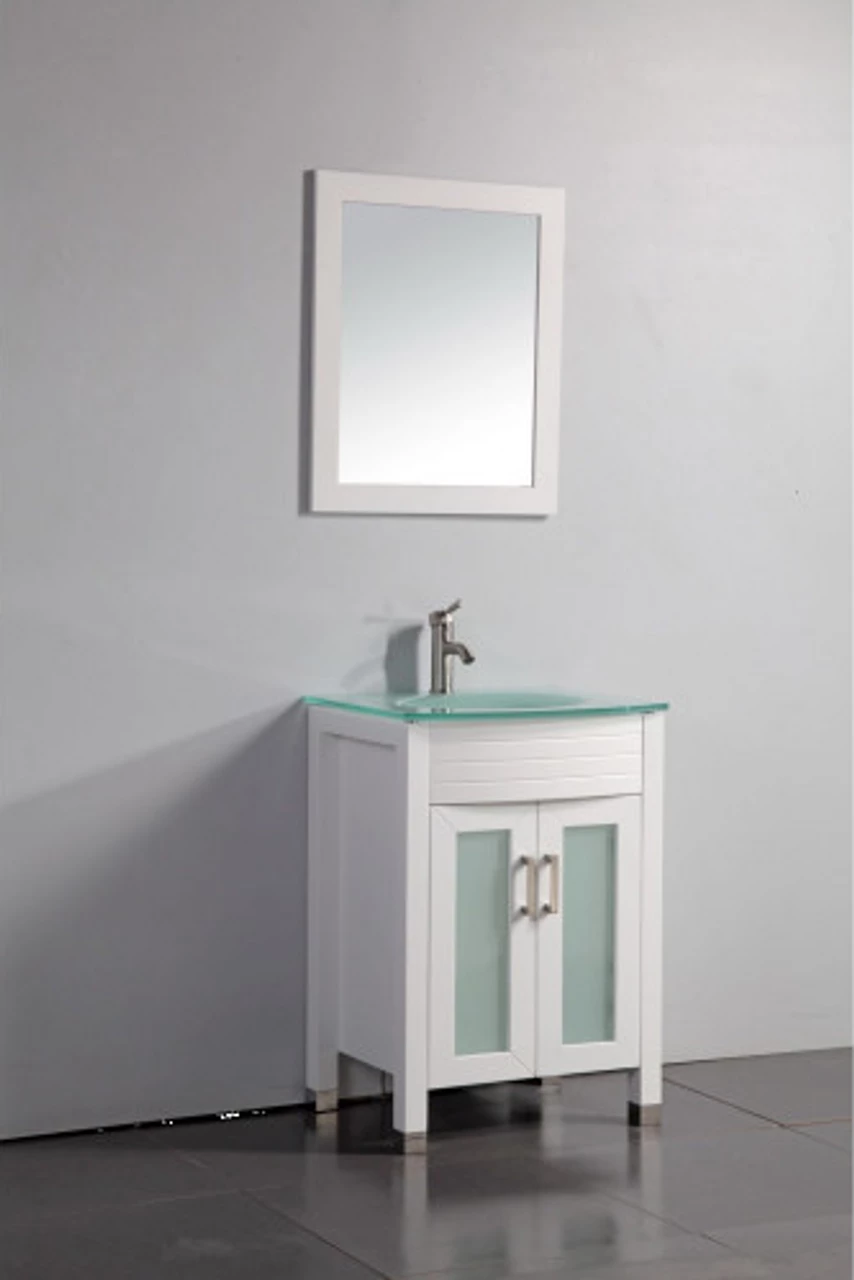 Royal Juno 24 Inch White Bathroom Vanity 3 Royal Juno 24 Inch White Bathroom Vanity