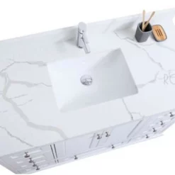Royal Keyes 48 Inch White Bathroom Vanity With Stone Top -Royal Sales Store KEY 7.4 66339.1657984027