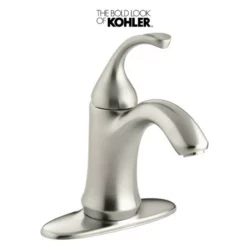 Kohler Forte Single Hole Bathroom Faucet With Metal Pop-Up Drain Assembly