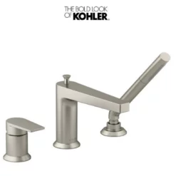 Kohler Taut Deck Mounted Roman Tub Filler With Built-In Diverter - Includes Hand Shower