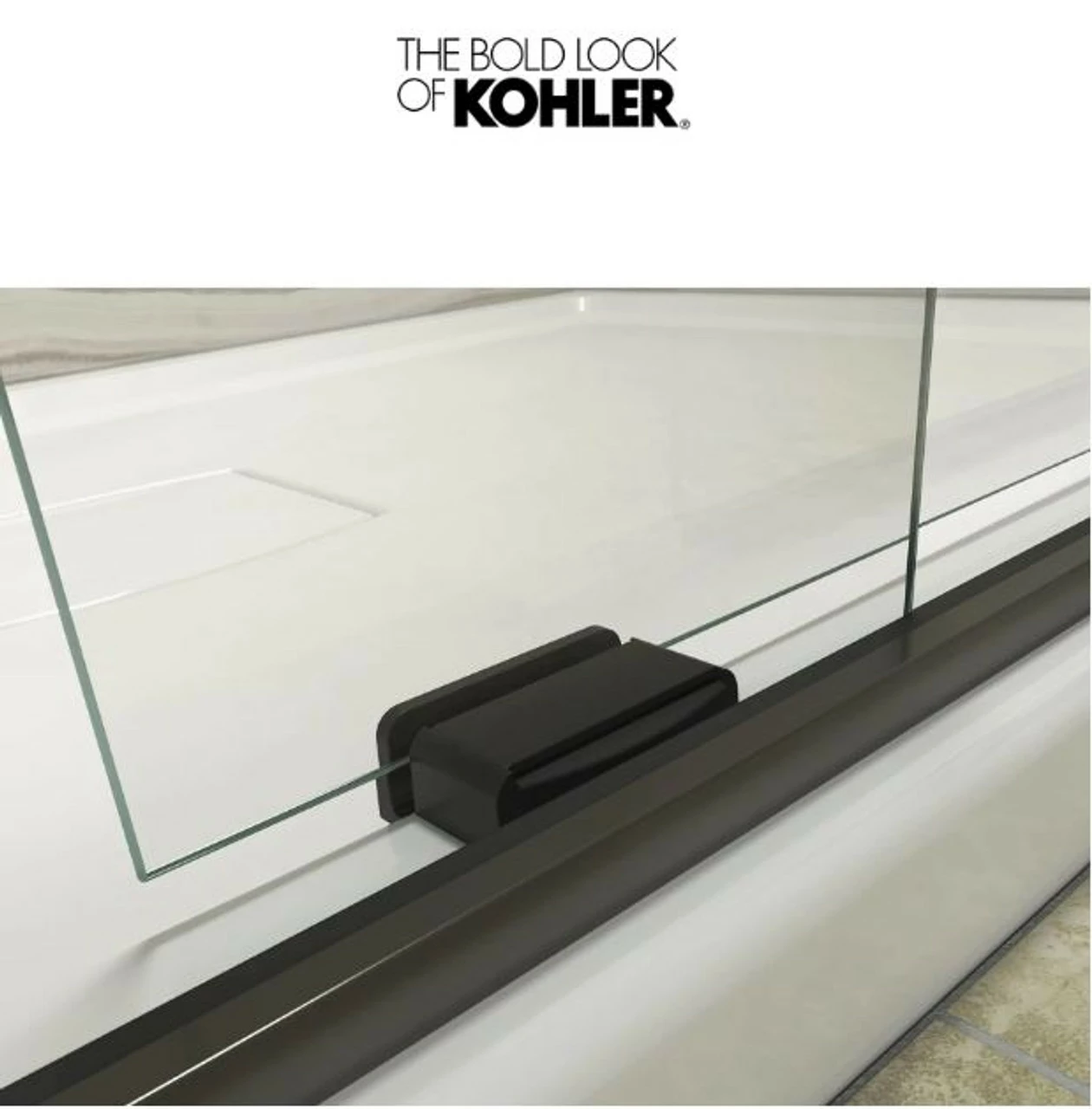 Kohler Levity 74" High X 47-5/8" Wide Bypass Frameless Shower Door With Clear Glass 4 Kohler Levity 74" High X 47-5/8" Wide Bypass Frameless Shower Door With Clear Glass - Image 2