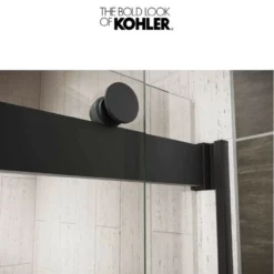 Kohler Levity 74" High X 47-5/8" Wide Bypass Semi Frameless Shower Door With Clear Glass -Royal Sales Store Kohler 1.3 52979.1653166134