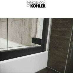 Kohler Levity 74" High X 47-5/8" Wide Bypass Semi Frameless Shower Door With Clear Glass -Royal Sales Store Kohler 1.4 61701.1653166134