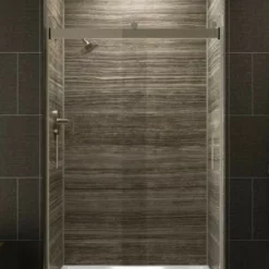 Kohler Levity 74" High X 47-5/8" Wide Bypass Semi Frameless Shower Door With Clear Glass