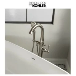Kohler Kelston Floor Mounted Tub Filler With 1.75 GPM Hand Shower And MasterClean Technology - Less Mounting Block -Royal Sales Store Kohler 35.6 35167.1652977364
