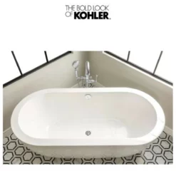 Kohler Kelston Floor Mounted Tub Filler With 1.75 GPM Hand Shower And MasterClean Technology - Less Mounting Block -Royal Sales Store Kohler 35.8 23854.1652977364