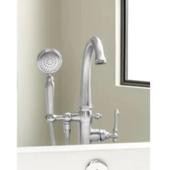 Kohler Kelston Floor Mounted Tub Filler With 1.75 GPM Hand Shower And MasterClean Technology - Less Mounting Block -Royal Sales Store Kohler 35.9 14400.1652977364