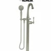 Kohler Kelston Floor Mounted Tub Filler With 1.75 GPM Hand Shower And MasterClean Technology - Less Mounting Block