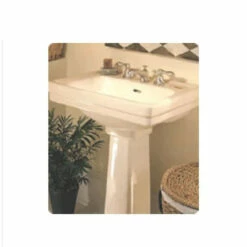 TOTO Promenade 24" Pedestal Bathroom Sink With 3 Faucet Holes Drilled And Overflow - Pedestal Included