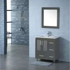Royal Luxe 40 Inch Gray Bathroom Vanity
