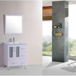 Royal Luxe 40 Inch White Bathroom Vanity