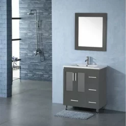 Royal Luxe 36 Inch Gray Bathroom Vanity
