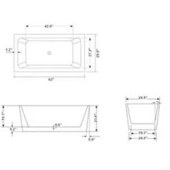 Royal Melbourne 63 Inch Freestanding Bathtub 15 Royal Melbourne 63 Inch Freestanding Bathtub -Royal Sales Store MEL 1.3 09693.1658341226