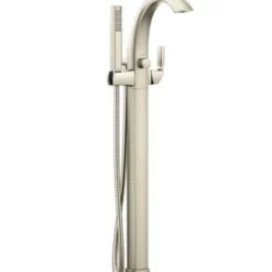 Moen Voss Floor Mounted Tub Filler With Riser And Built-In Diverter - Includes Hand Shower