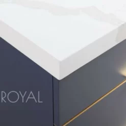 Royal Mercer 30 Inch Navy Blue Bathroom Vanity With Gold Hardware -Royal Sales Store MRC 1.2 13396.1657566504