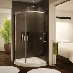 Fleurco NOVARC362 Novara Arc 36 Curved Glass Door And Panel