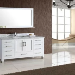 Royal Armada 72 Inch White Single Sink Bathroom Vanity