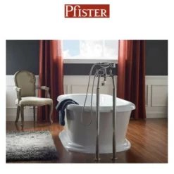 Pfister Freestanding Floor Mounted Tub Filler With Metal Lever Handles - Includes Personal Hand Shower 12 Pfister Freestanding Floor Mounted Tub Filler With Metal Lever Handles - Includes Personal Hand Shower -Royal Sales Store Pfister .4 27703.1652972082