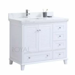 Royal Keyes 36 Inch White Offset Left Sink Bathroom Vanity -Royal Sales Store ROY 3.1 64737.1655225693