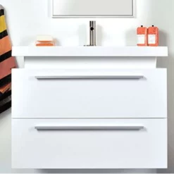 Rubi Arto 24" White Wall Mount Bathroom Vanity