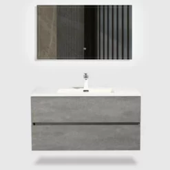 Royal Treviso 36" Cement Grey Wall Mounted Bathroom Vanity