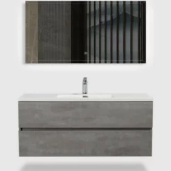Royal Treviso 48" Cement Grey Wall Mounted Bathroom Vanity