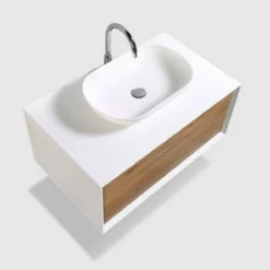 Royal Novara 36" White / Wood Wall Mounted Double Bathroom Vanity -Royal Sales Store R Fiona 1.3 35839.1673043244