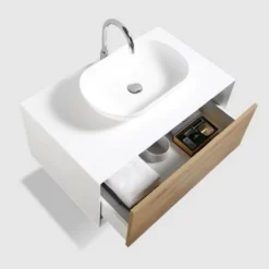 Royal Novara 36" White / Wood Wall Mounted Double Bathroom Vanity -Royal Sales Store R Fiona 1.4 39166.1673043244