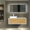 Royal Novara 48" White / Wood Wall Mounted Double Bathroom Vanity -Royal Sales Store R Fiona 2 02542.1673043110