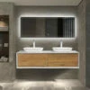 Royal Novara 72" White / Wood Wall Mounted Double Bathroom Vanity -Royal Sales Store R Fiona 5 19789.1661349277