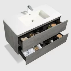 Royal Treviso 48" Cement Grey Wall Mounted Bathroom Vanity -Royal Sales Store R edi 6.2 98727.1661352677