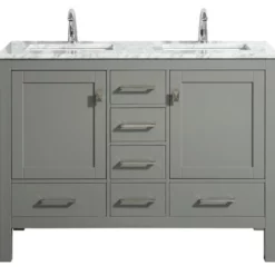 Royal Key West 48 Inch Double Sink Gray Bathroom Vanity