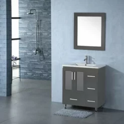 Royal Luxe 30 Inch Gray Bathroom Vanity