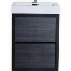 Royal Blizz 24 Inch Gray Oak Freestanding Bathroom Vanity