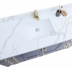 Royal Hollywood 72 Inch Navy Single Sink Bathroom Vanity -Royal Sales Store Royal Vanity 4.2 17555.1651857764