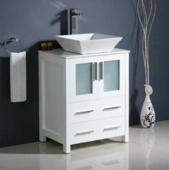 Royal Venice 28 Inch White Bathroom Vanity