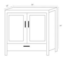 Royal Stuart Collection 24 Inch White Bathroom Vanity W Carrera Marble Top 5 Royal Stuart Collection 24 Inch White Bathroom Vanity W Carrera Marble Top -Royal Sales Store STU 1.1 99789.1657224698