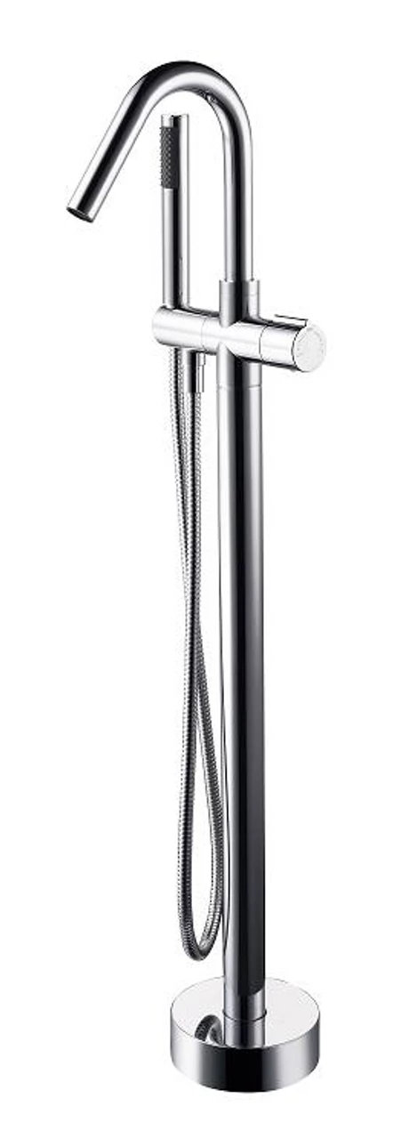 Royal Miami Freestanding Tub Filler Faucet & Handshower Chrome 3 Royal Miami Freestanding Tub Filler Faucet & Handshower Chrome