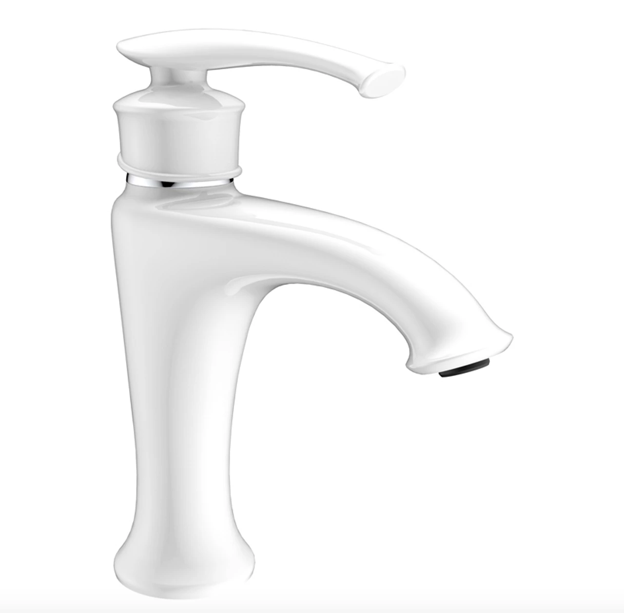 Royal Swan White Bathroom Faucet 3 Royal Swan White Bathroom Faucet