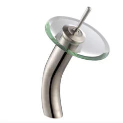 12" Donna Long Stem Waterfall Faucet Brushed Nickel