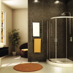 Fleurco FAX4-72 Capri 32" - 36" Framed Arc Four Curved Glass Sliding Shower Door