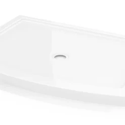 Fleurco ABV3248-18 48" In-Line Bowfront Acrylic Shower Base