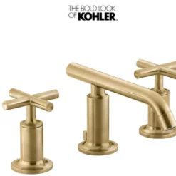Kohler Purist 1.2GPM Widespread Bathroom Faucet With Pop-Up Drain Assembly