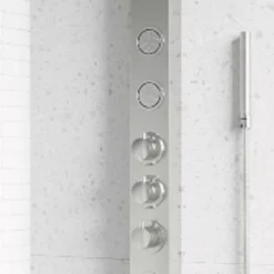 VIGO Sutton Thermostatic Shower System With Shower Head, Hand Shower, Bodysprays, And Hose
