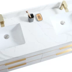 Royal Mercer 60 Inch Double Sink White Bathroom Vanity With Gold Trim***BLOWOUT SALE -Royal Sales Store Screenshot 2023 05 17 120200 16985.1684339507